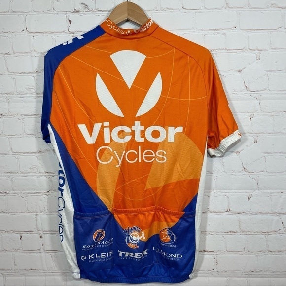 Cannibal Australia Cycling Jersey Mens Large Orange 3/4 Zip Lightweight Pockets - Picture 8 of 14